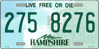 NH license plate 2758276