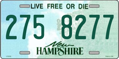 NH license plate 2758277