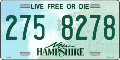 NH license plate 2758278
