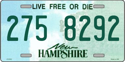 NH license plate 2758292