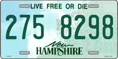 NH license plate 2758298