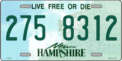 NH license plate 2758312