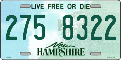 NH license plate 2758322