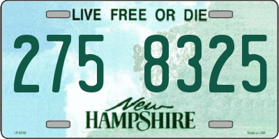 NH license plate 2758325