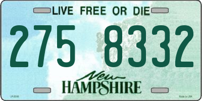 NH license plate 2758332