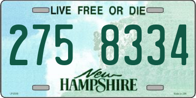 NH license plate 2758334