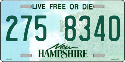 NH license plate 2758340
