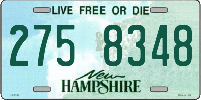 NH license plate 2758348