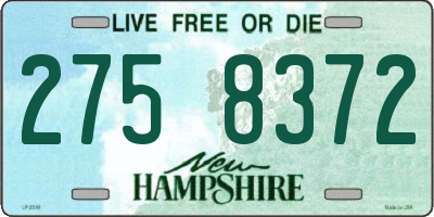 NH license plate 2758372