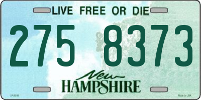 NH license plate 2758373
