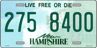 NH license plate 2758400