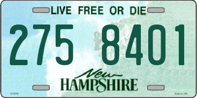 NH license plate 2758401