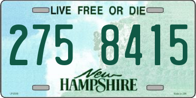 NH license plate 2758415