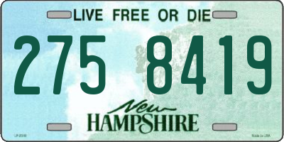 NH license plate 2758419