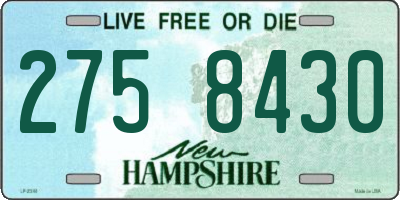 NH license plate 2758430