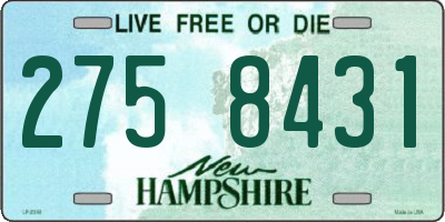 NH license plate 2758431