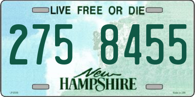 NH license plate 2758455