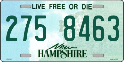 NH license plate 2758463