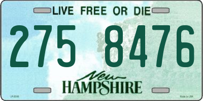 NH license plate 2758476
