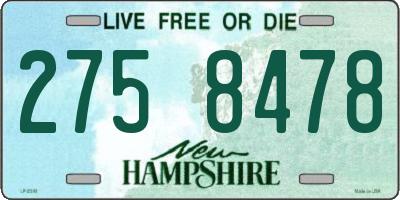 NH license plate 2758478