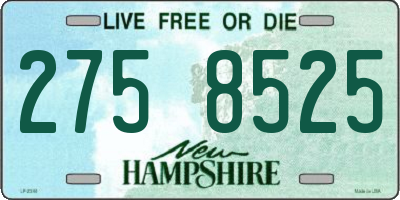 NH license plate 2758525