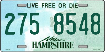 NH license plate 2758548