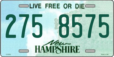 NH license plate 2758575
