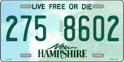 NH license plate 2758602