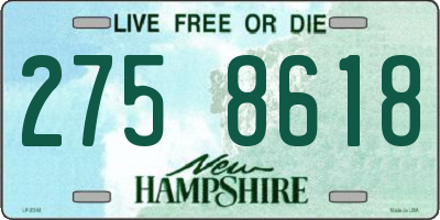 NH license plate 2758618