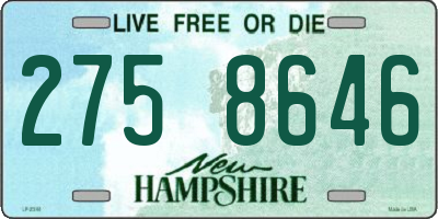 NH license plate 2758646