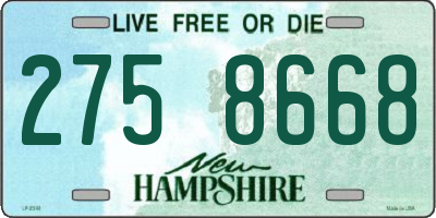 NH license plate 2758668