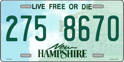 NH license plate 2758670