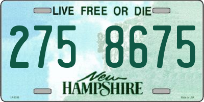 NH license plate 2758675