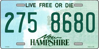 NH license plate 2758680