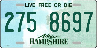 NH license plate 2758697