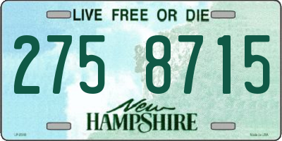 NH license plate 2758715