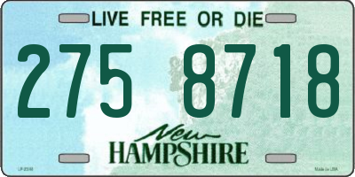 NH license plate 2758718