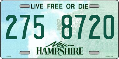 NH license plate 2758720