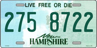 NH license plate 2758722