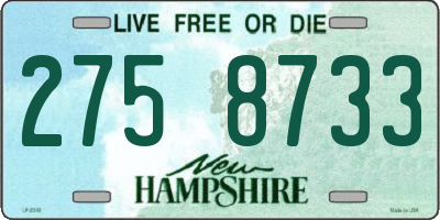 NH license plate 2758733