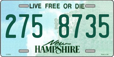 NH license plate 2758735