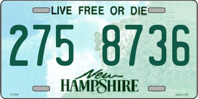NH license plate 2758736