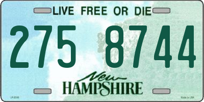 NH license plate 2758744