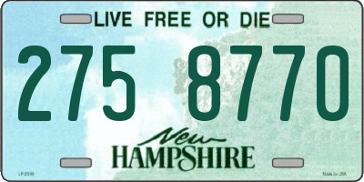 NH license plate 2758770