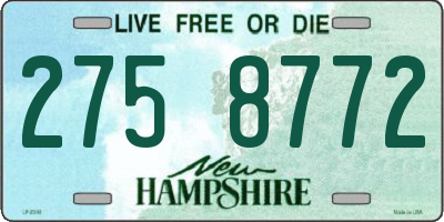 NH license plate 2758772