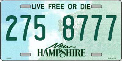 NH license plate 2758777
