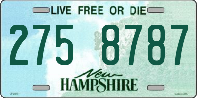NH license plate 2758787