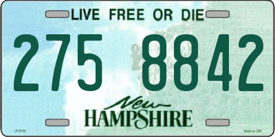 NH license plate 2758842