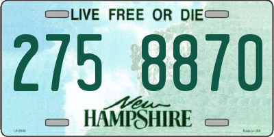 NH license plate 2758870