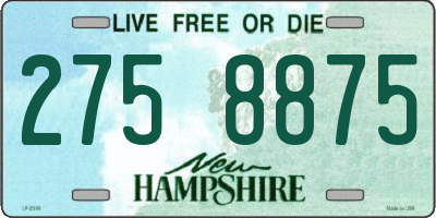NH license plate 2758875